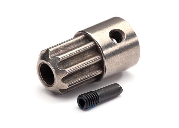 Traxxas Drive hub front (1)/ 3x10 screw pin (1)