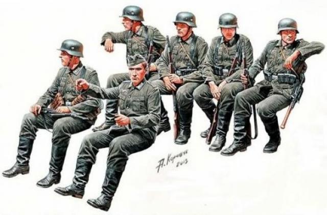 Master Box LTD German Infantry - Off to the front - WWII era 1/35