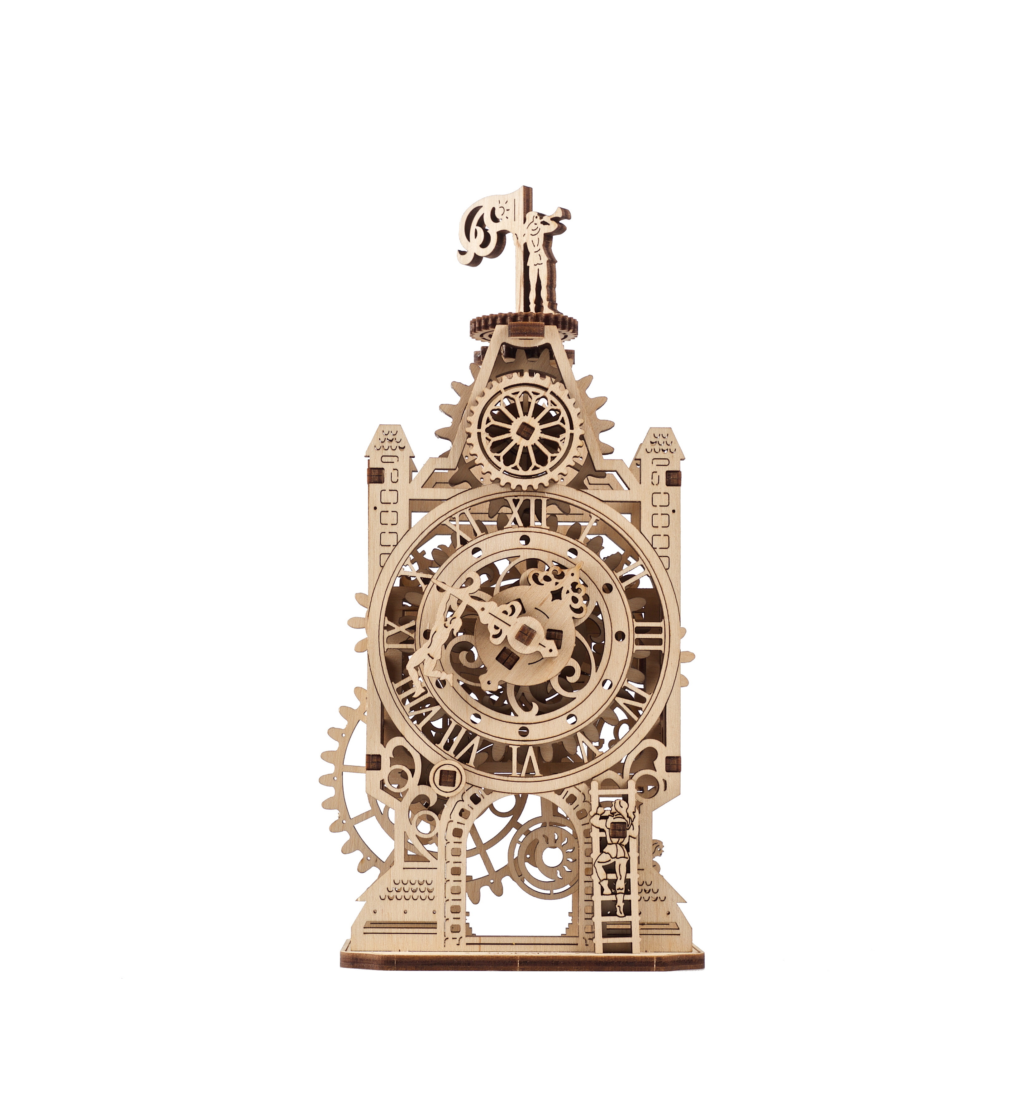 U-Gears Klokkentoren mechanisch houten bouwpakket