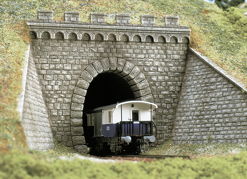 Busch Tunnelportaal enkelspoor H0