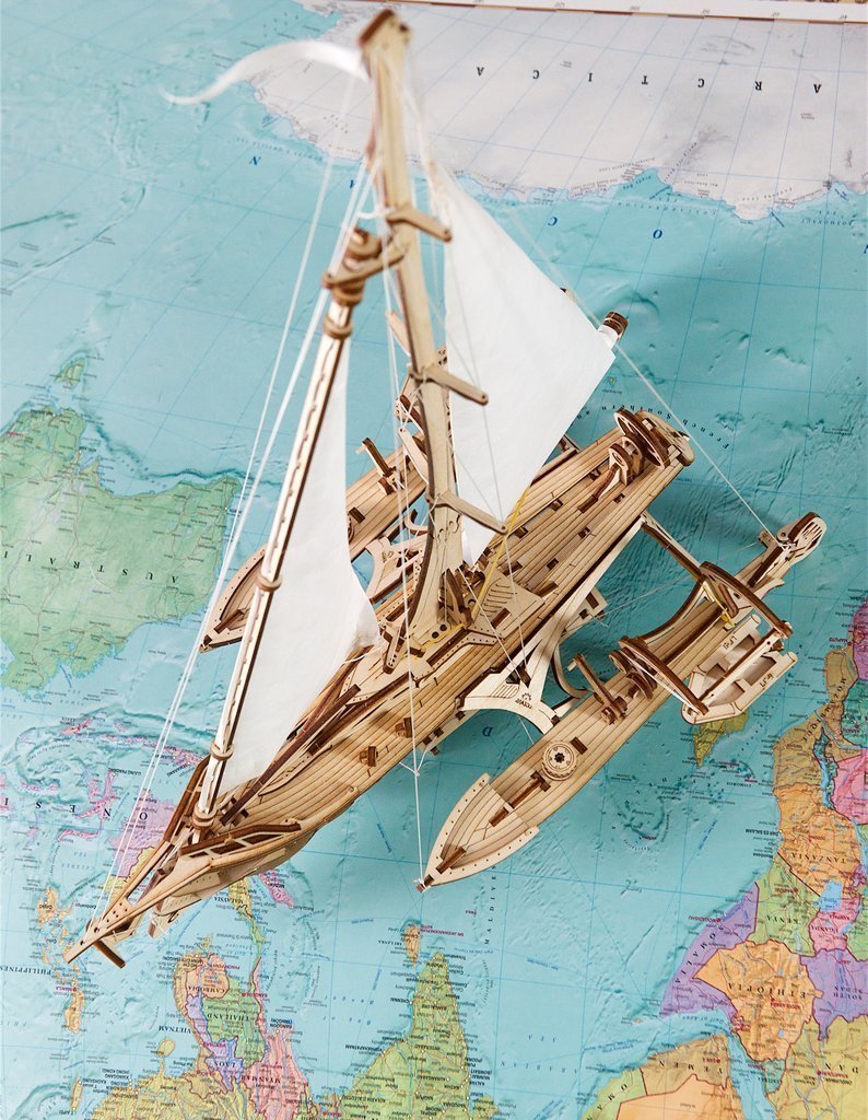 U-Gears Trimaran Merihobus mechanisch houten bouwpakket