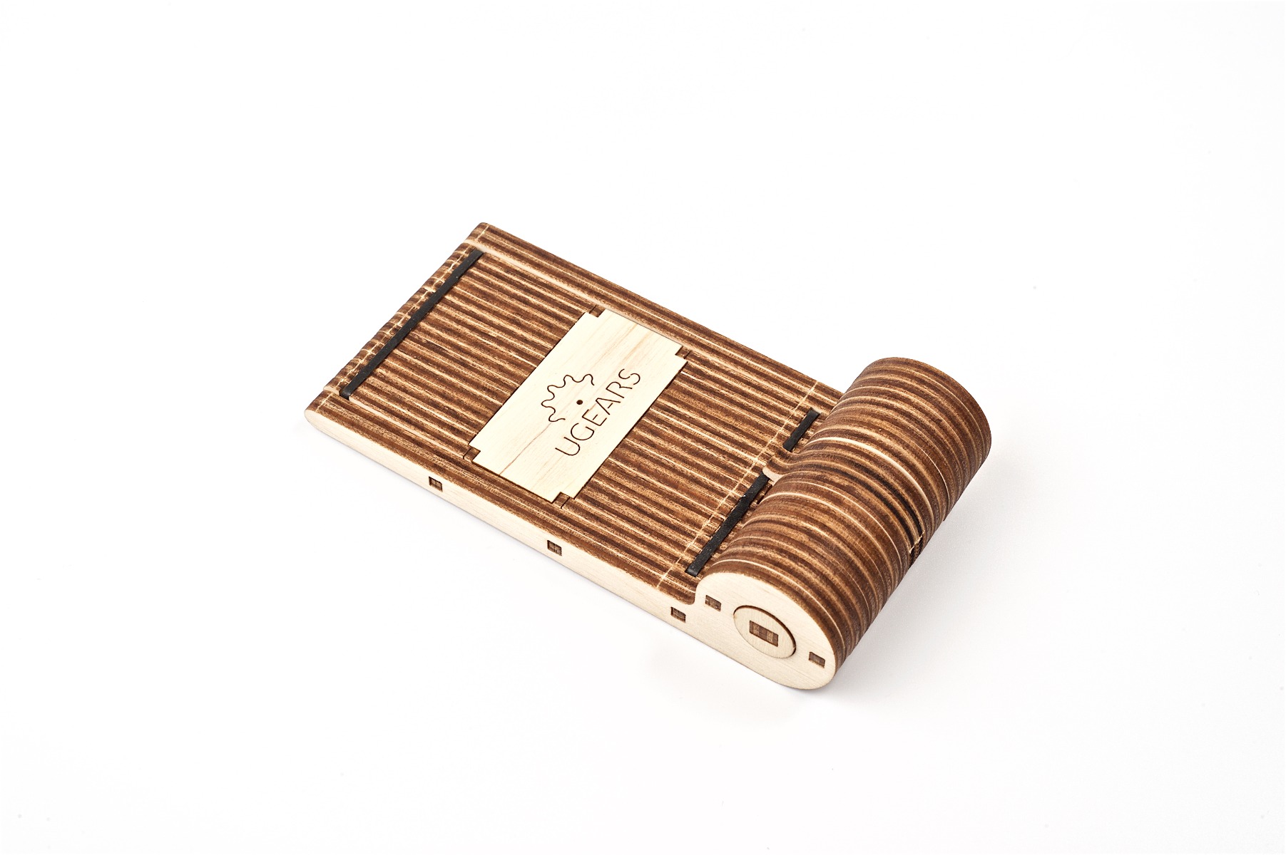 U-Gears Opvouwbare telefoonhouder Bouwset mechanisch houten bouwpakket