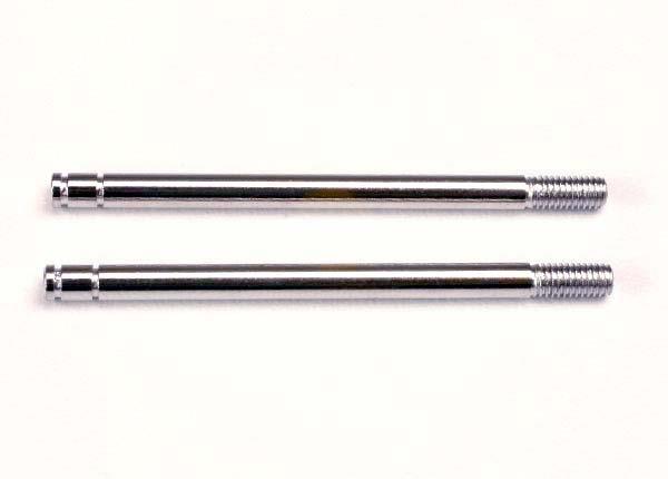 Traxxas Shock shafts steel chrome finish (long) (2)
