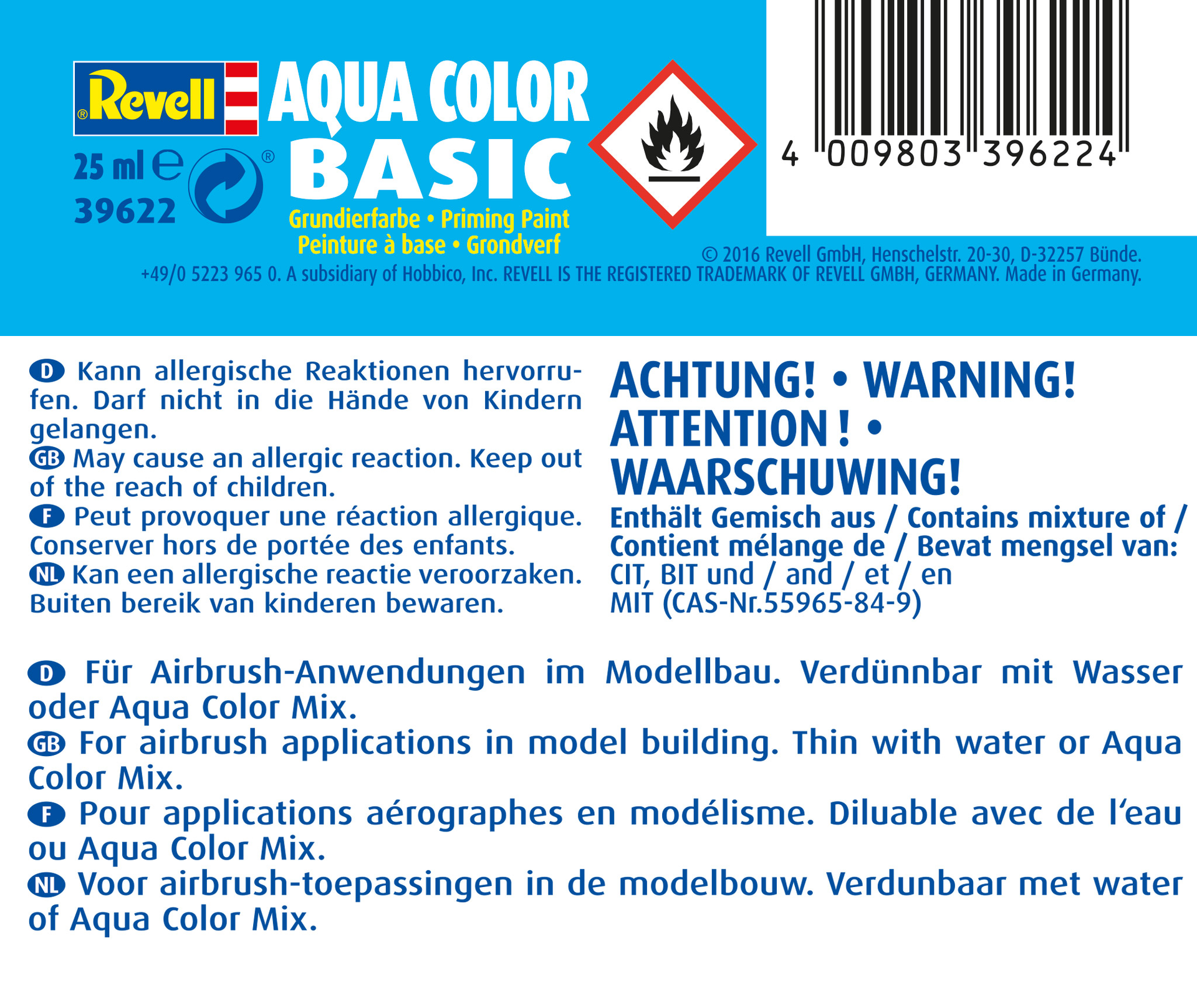 Revell Aqua Color Basic Grondverf 25ml