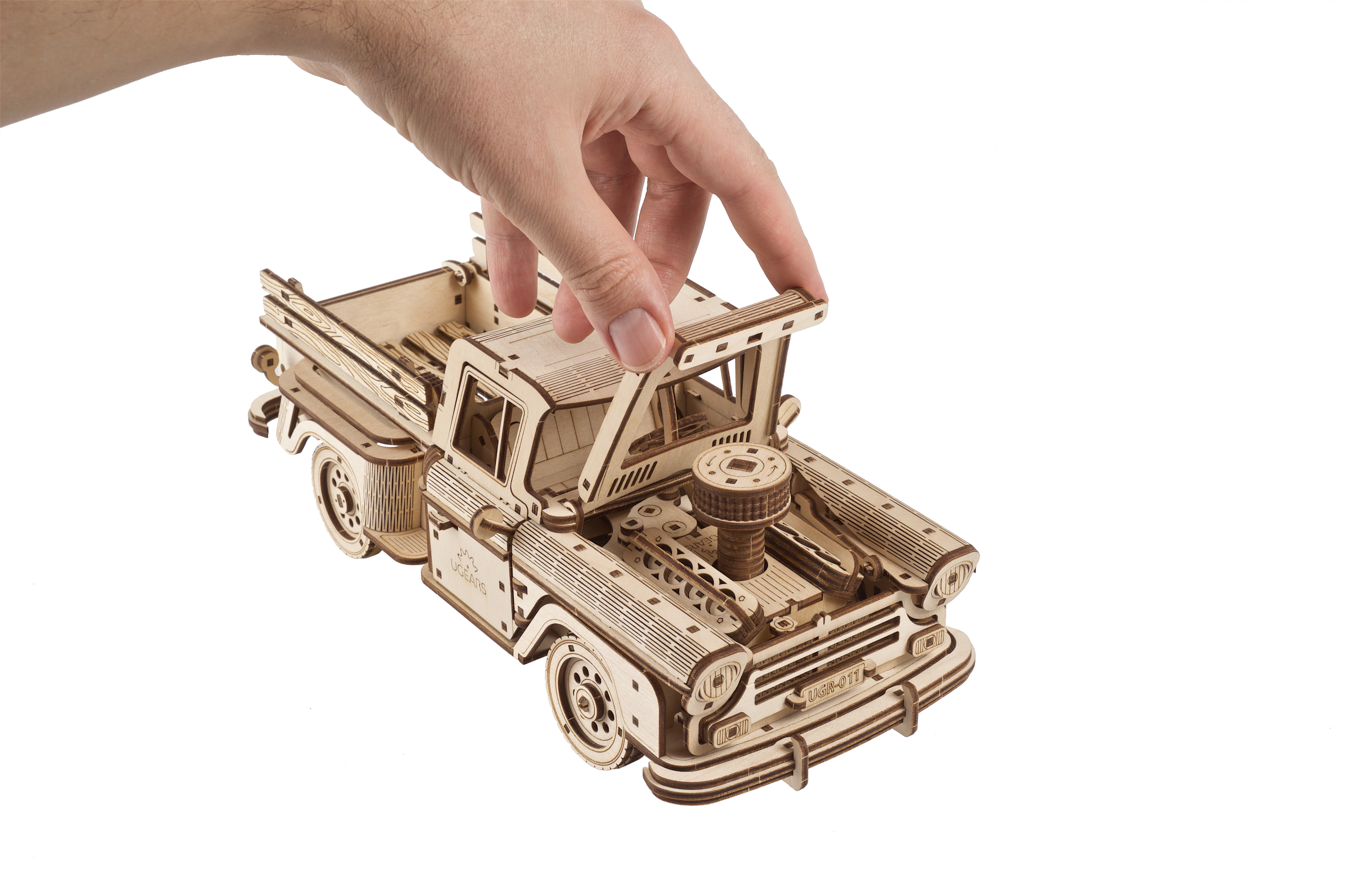 U-Gears Houthakkers Pick-Up mechanisch houten bouwpakket