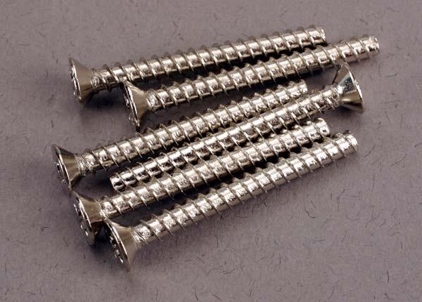 Traxxas Screws 3x28mm countersunk self-tapping (6)