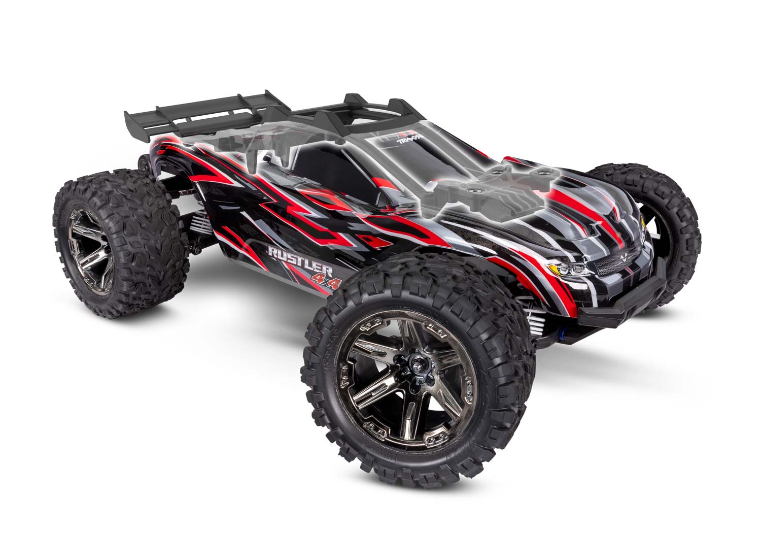 Traxxas Rustler 4X4 VXL HD TQi TSM 1/10 Scale High-Performance Brushless Stadium Truck Orange
