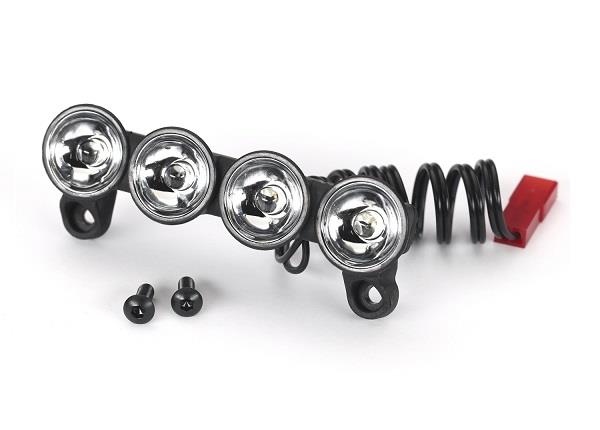 Traxxas LED light bar front (assembled)/ 3x8 BCS (2)/ 2.5x8 BCS (2) (requires front bumper #5835X for 2WD Slash #3635 for 2WD Stampede #3630 for 2WD Bigfoot No. 1 #6835X for 4WD Slash or #6735 for 4WD Stampede)