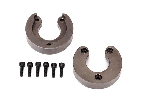 Traxxas Weight, portal housing, brass (2) (34 grams)/ 2.5x8 CS (6) (requires #8251X, 8251R, 8251A, or 8251G outer portal housing)