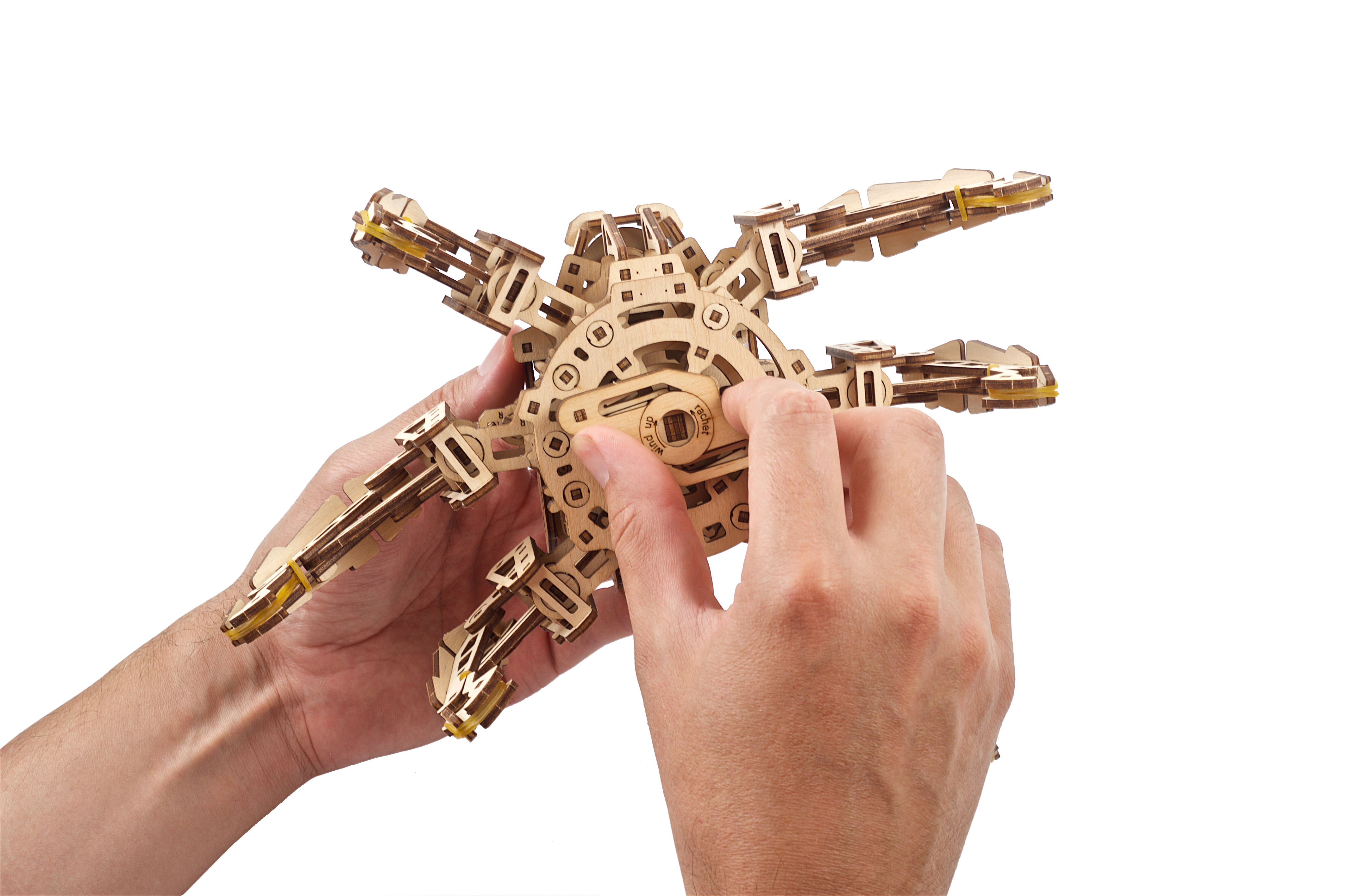 U-Gears Hexapod Spin mechanisch houten bouwpakket