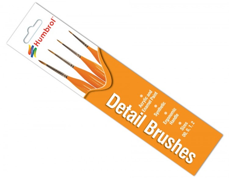 Humbrol Detail Brush Pack (4)