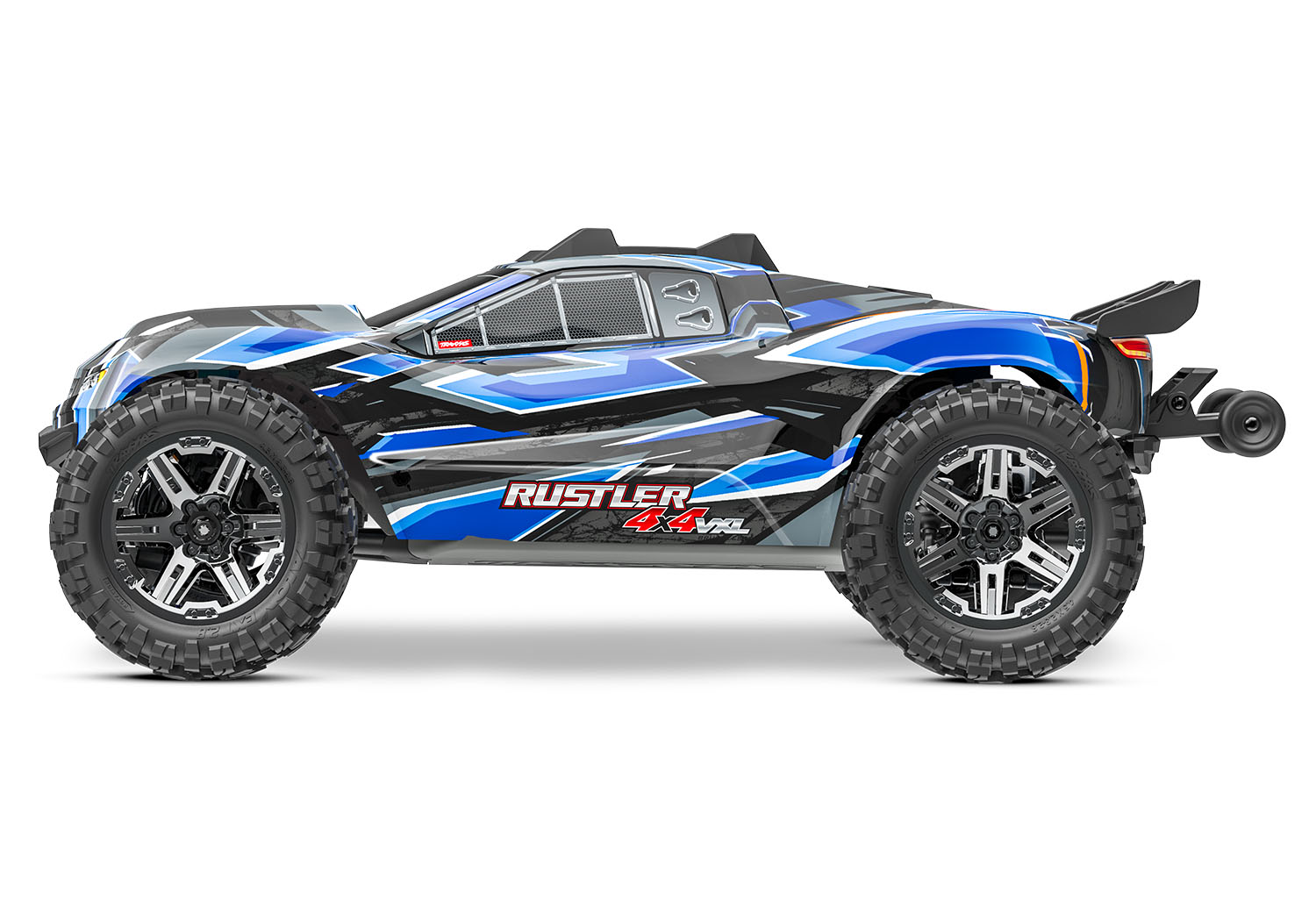 Traxxas Rustler 4X4 VXL HD TQi TSM 1/10 Scale High-Performance Brushless Stadium Truck Blue