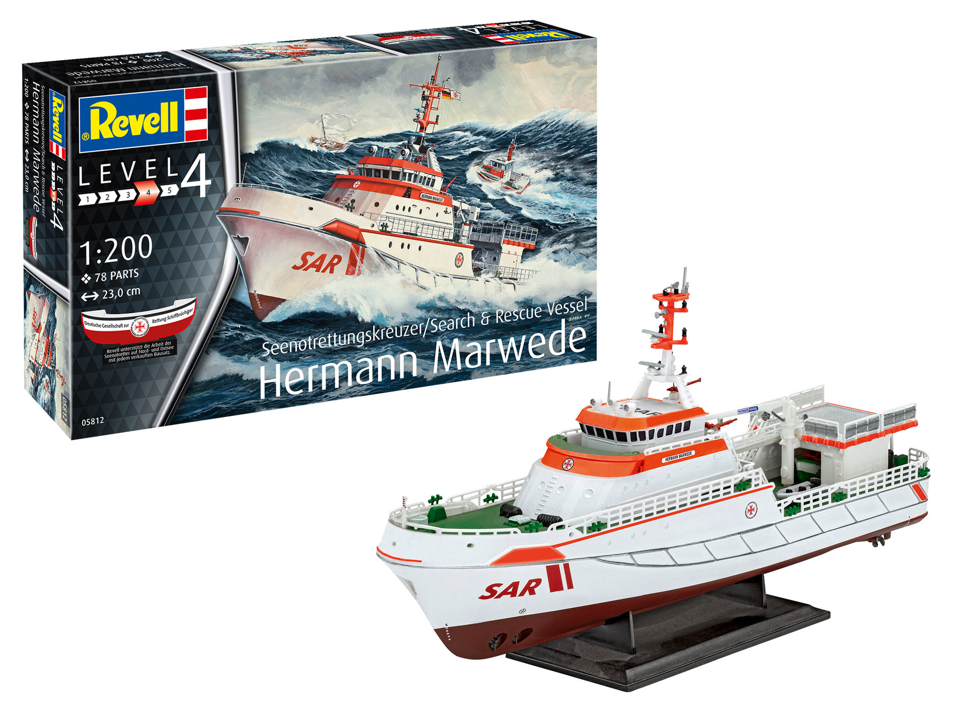 Revell Zeereddingskruiser Hermann Marwede 1/200