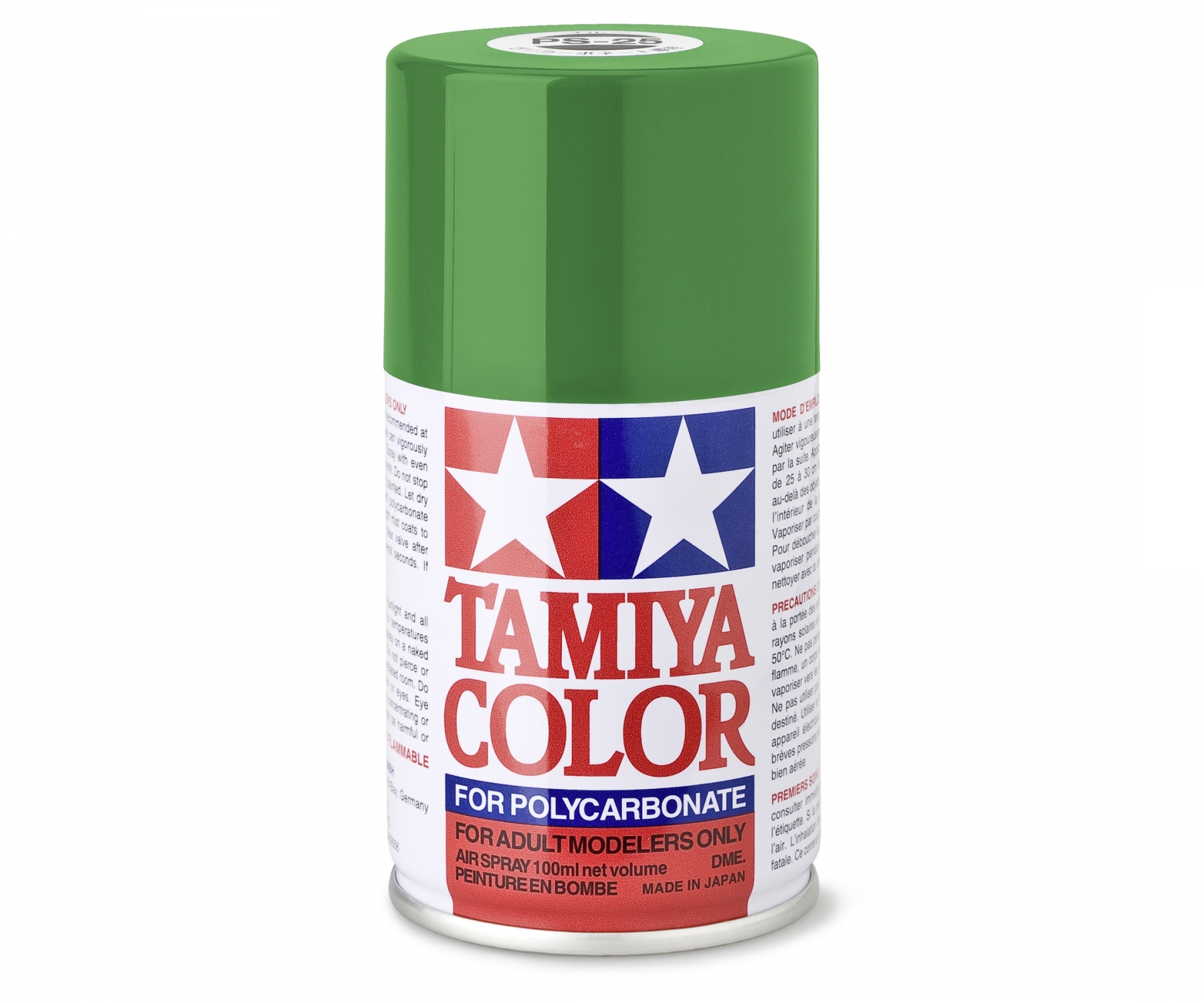 PS25 Spray Bright Green brillant 100ml Tamiya