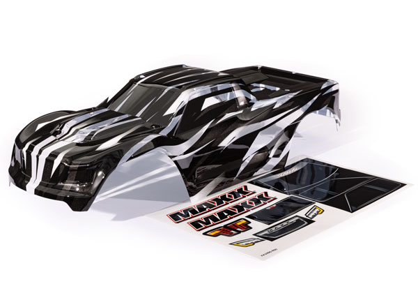 Traxxas Body, Maxx®, ProGraphix® (graphics are printed, requires paint & final color application)/ decal sheet (fits Maxx® with extended chassis (352mm wheelbase))