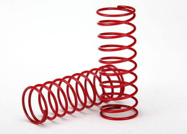 Traxxas Spring, shock (red) (GTR) (.314 rate) (1 pair)