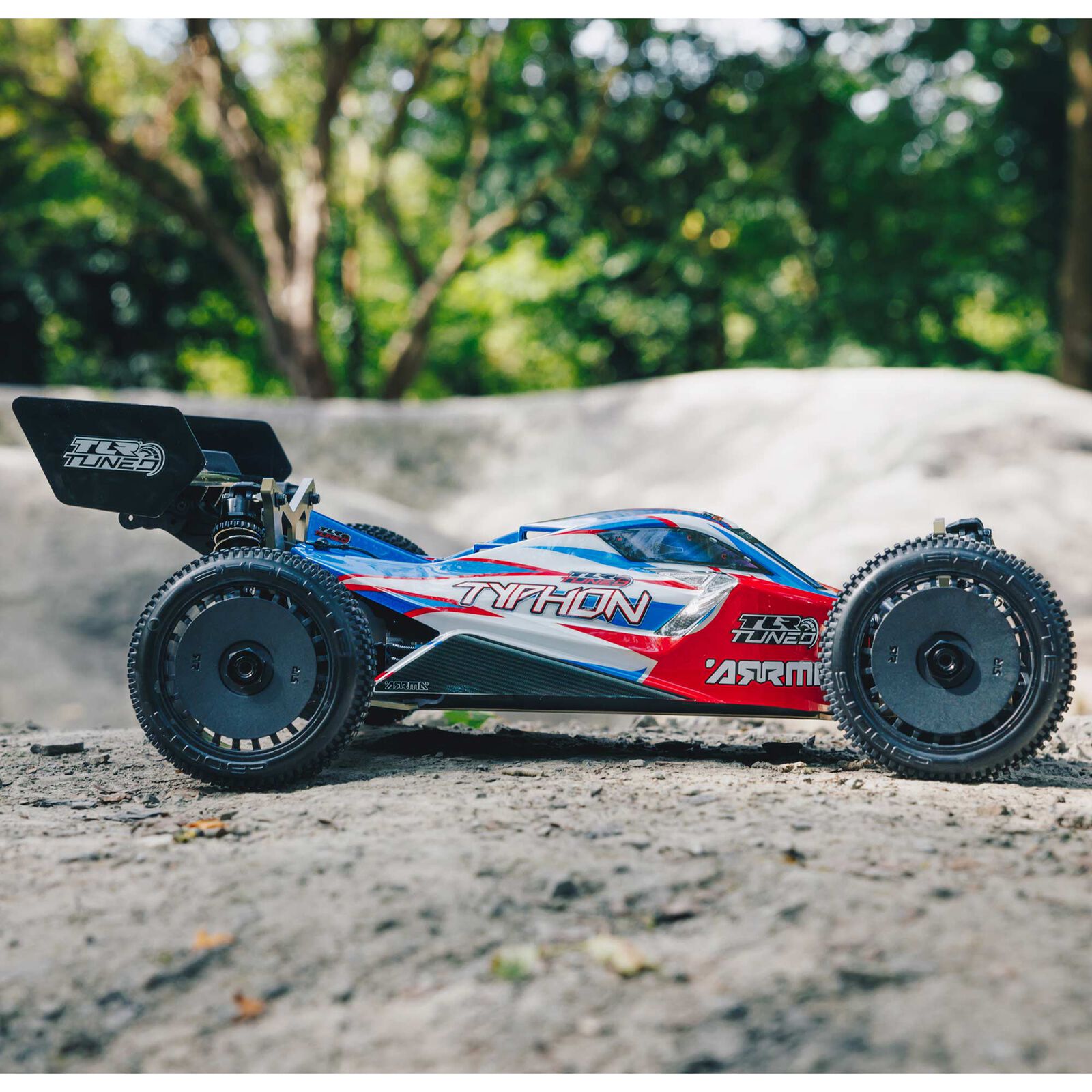 Arrma TLR Tuned TYPHON 6S 4WD BLX RTR, Red/Blue Buggy 1/8