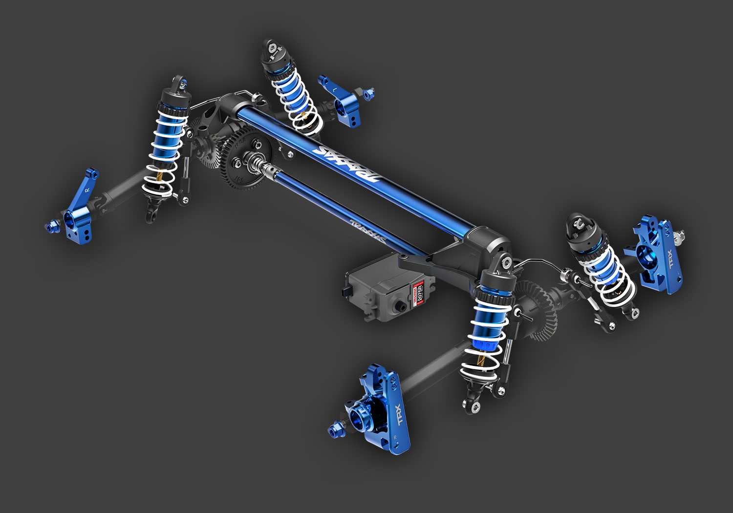 Traxxas Rustler 4X4 VXL ULTIMATE TQi TSM High-Performance Brushless Stadium Truck 1/10 Blue