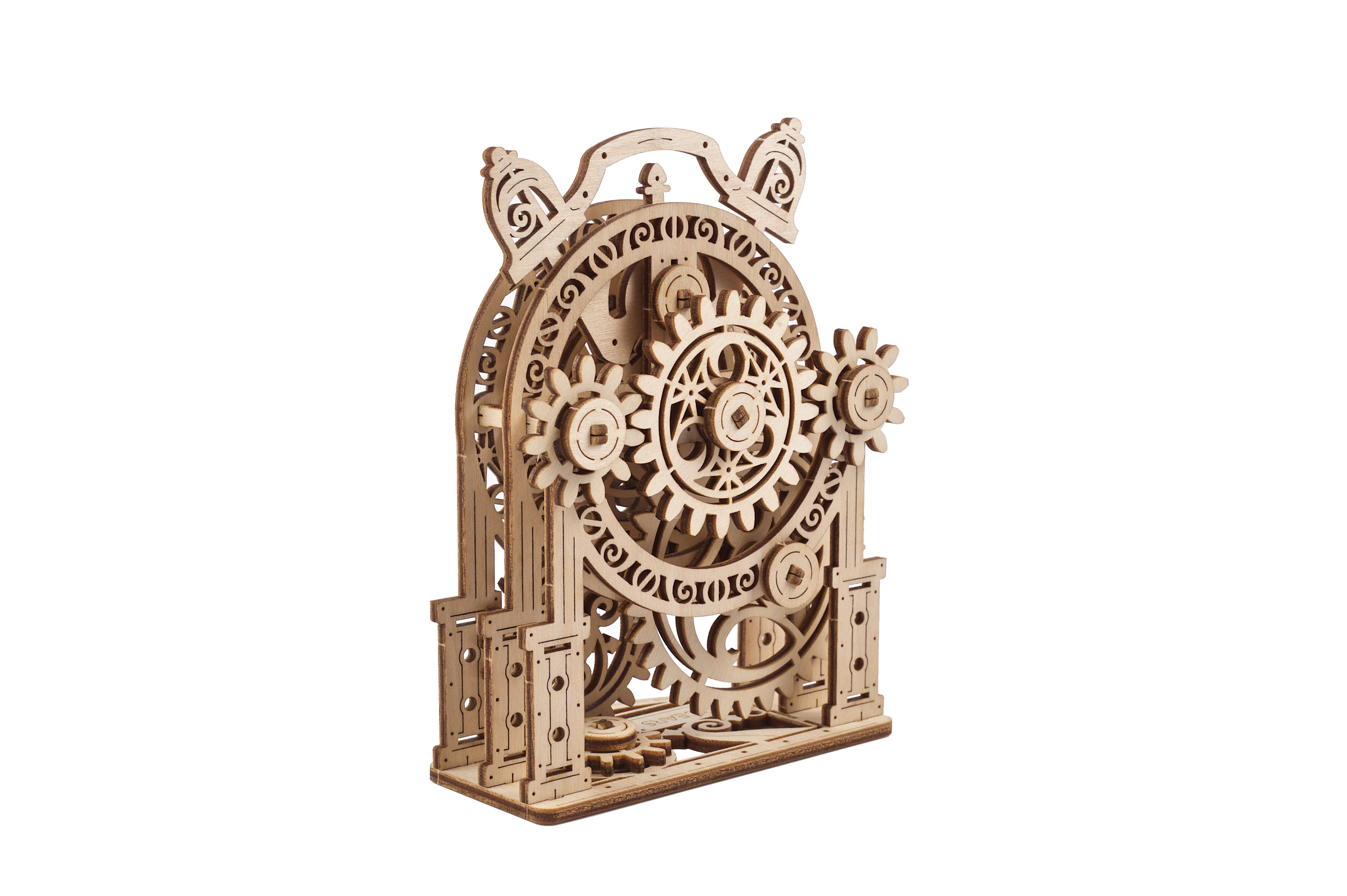 U-Gears  Vintage Wekker mechanisch houten bouwpakket