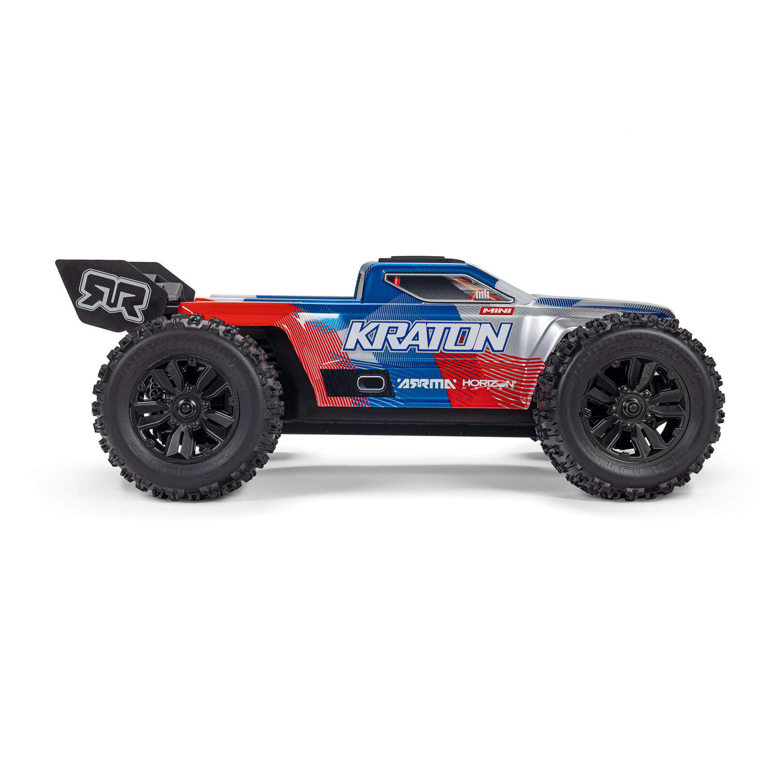 Arrma Mini Kraton 3S DSC 4X4 RTR Brushless Speedtruck (inclusief accu en lader) Red/Blue 1/16