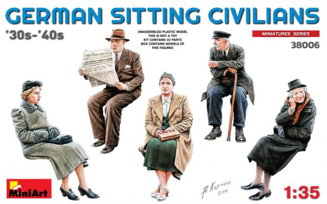 MiniArt German Sitting Civilians 1/35