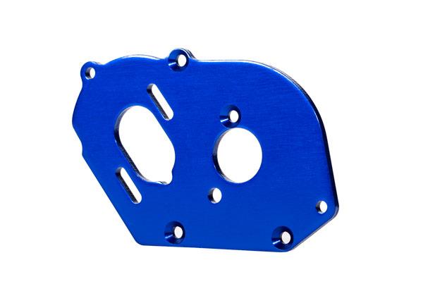 Traxxas Plate, motor, 6061-T6 aluminum (blue-anodized) (3.2mm thick)