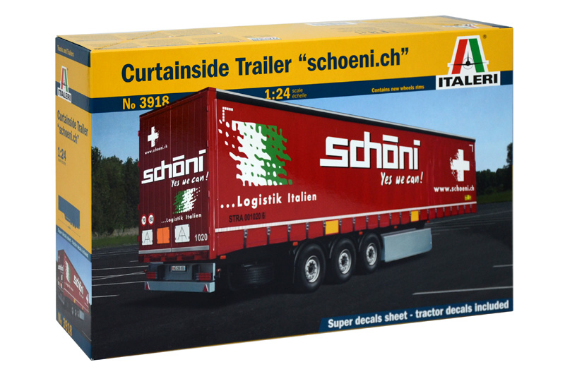 Italeri Curtainside Trailer "Schoeni.ch" 1/24