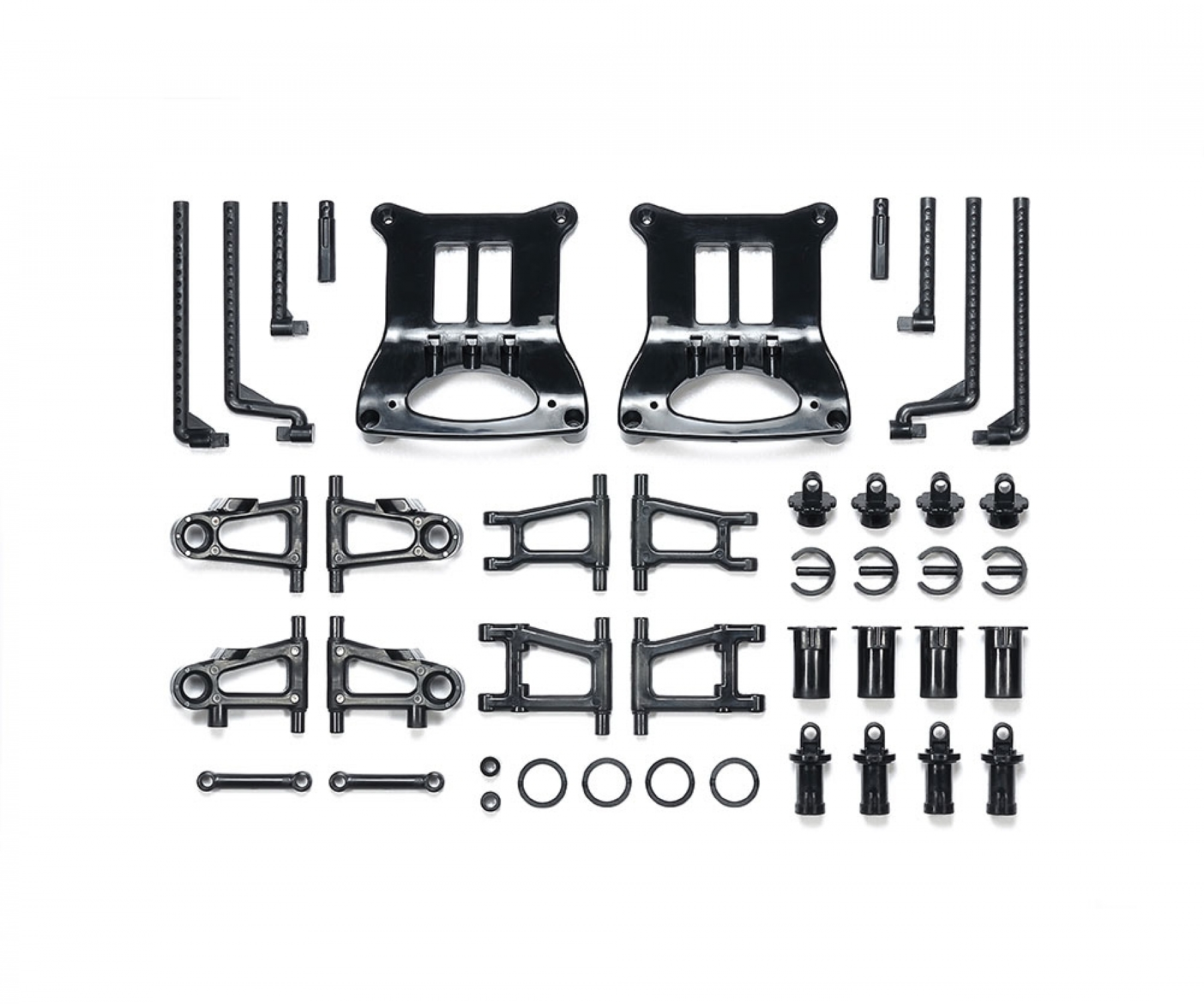 Tamiya TT-01/E B-Parts Suspension Arms, Shock bodies en Body Mounts