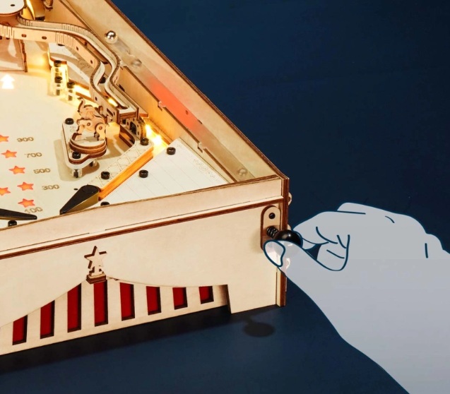 Rokr Pinball Machine 3D Houten Puzzel