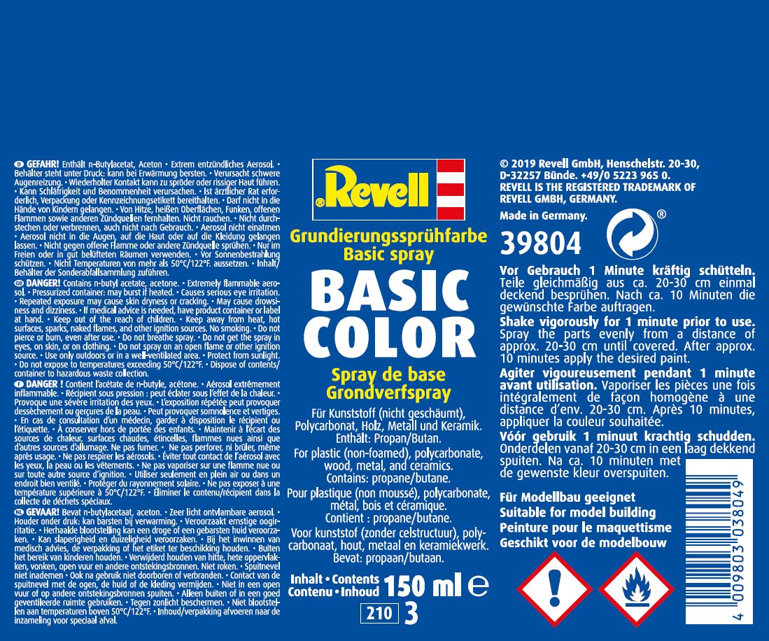 Revell Basic Color White Spray 150ml