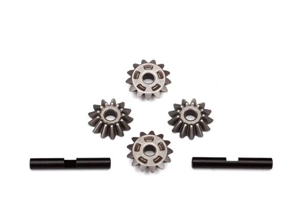 Traxxas Gear set, differential (spider gears (4)/ spider gear shaft (2))