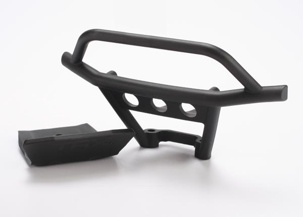 Traxxas Bumper front/ skidplate front (black)