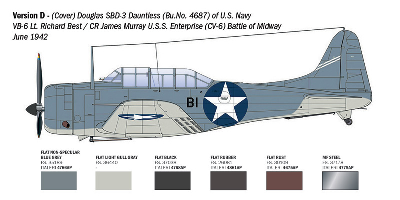 Italeri SBD-3 Dauntless 1/48