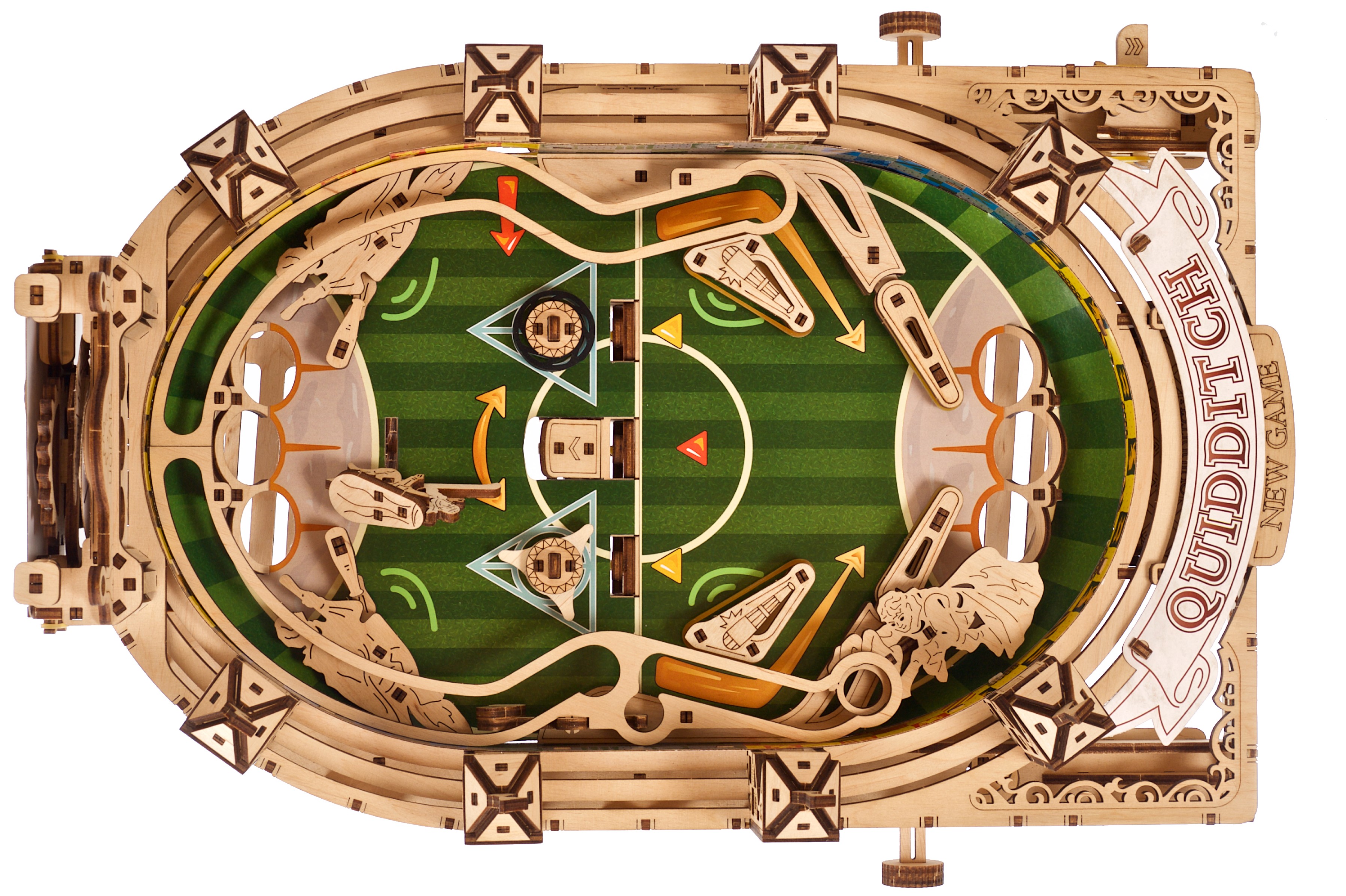 U-Gears Quidditch Pinball Harry Potter Flipperkast mechanisch houten bouwpakket