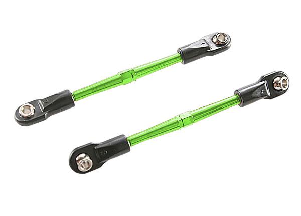 Traxxas Turnbuckles aluminum (green-anodized) toe links 59mm (2) (assembled w/ rod ends & hollow balls) (requires 5mm aluminum wrench #5477)