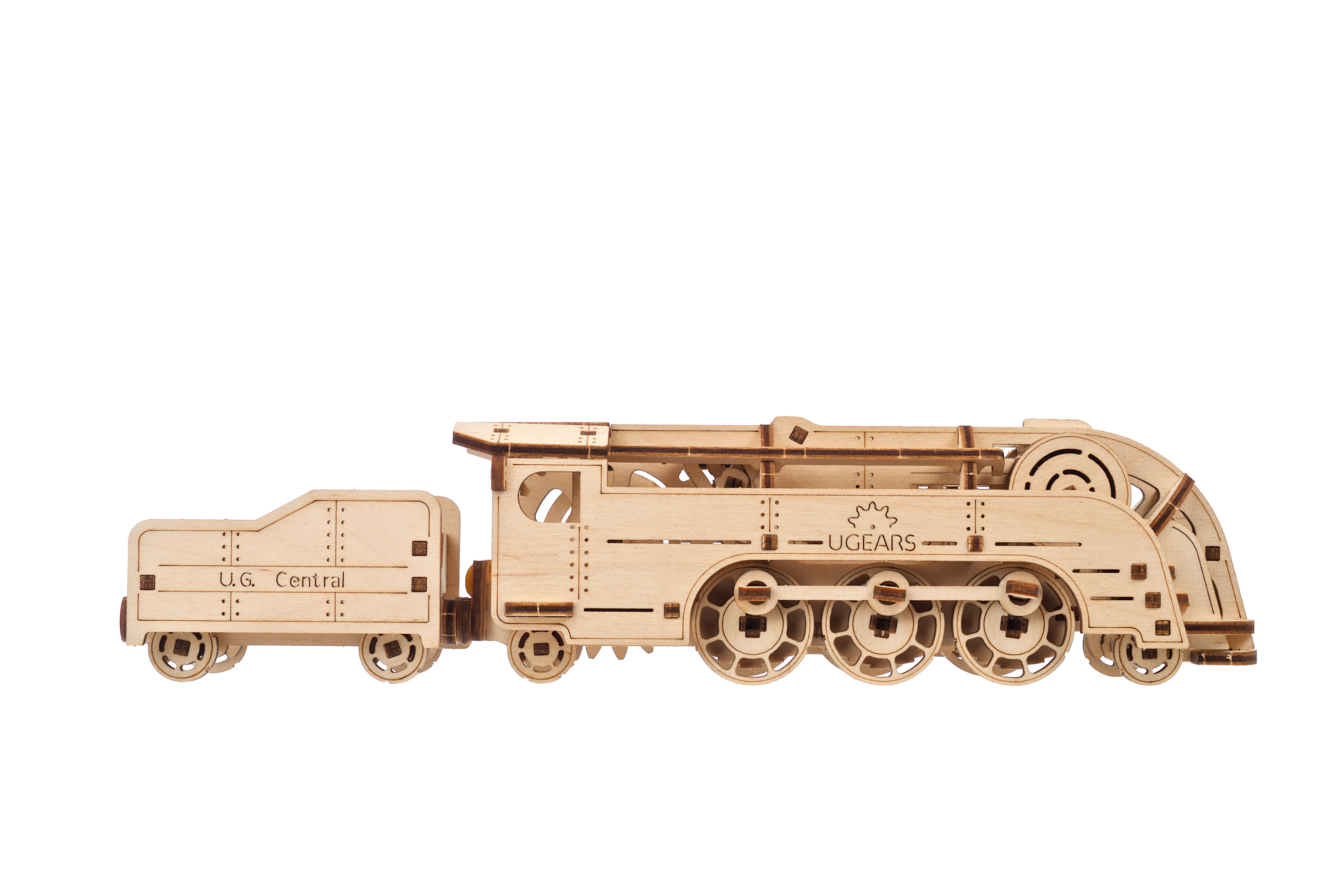U-Gears  SMART Mini Locomotief mechanisch houten bouwpakket
