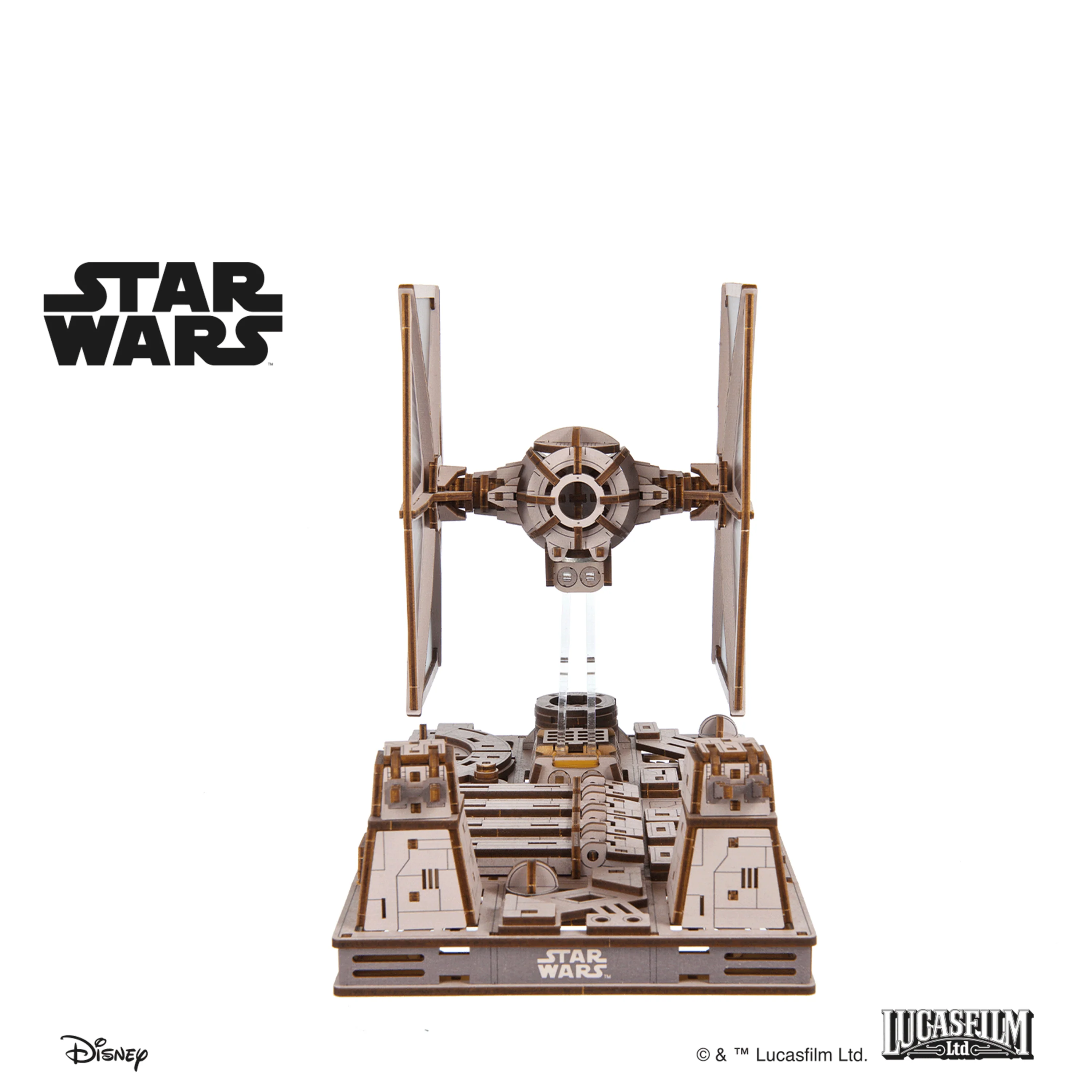 U-Gears Tie Fighter Star Wars mechanisch houten bouwpakket
