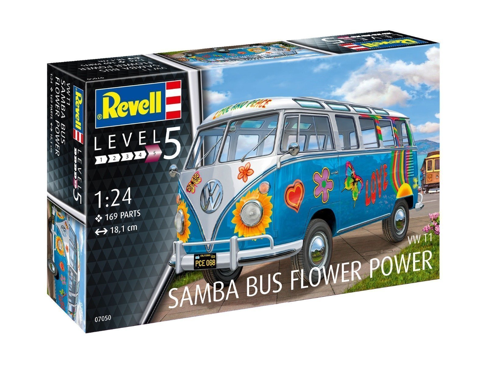 Revell Samba Bus Flower Power VW T1 1/24