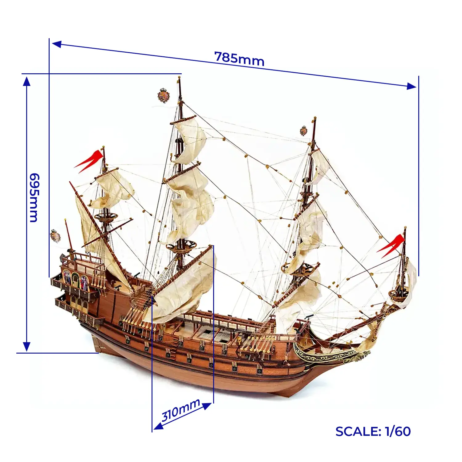 Occre Apóstol Felipe Houten Scheepsmodel 1/60