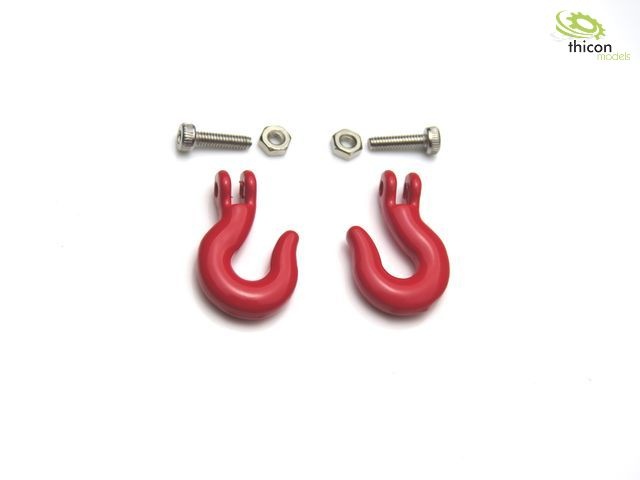 Thicon Metalen Haken Rood 1/10 & 1/14 (2)