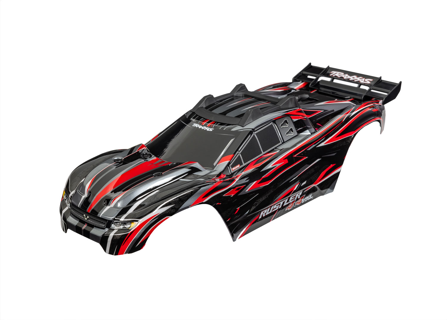 Traxxas Rustler 4X4 VXL Red Clipless Painted Body
