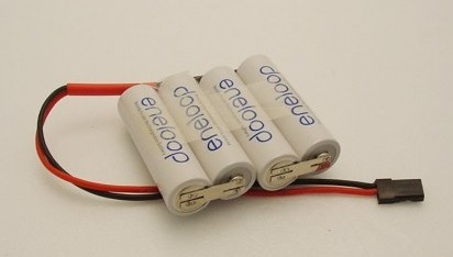 Panasonic Eneloop AA Ontvangeraccu 4.8 Volt 2000mAh NiMH met uni connector