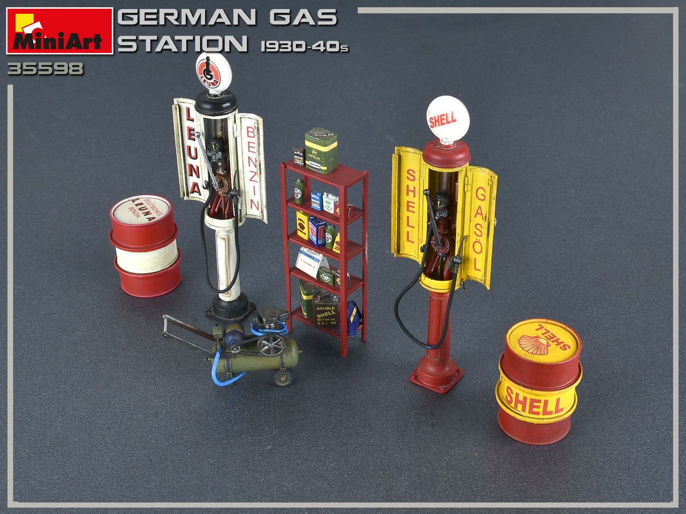 MiniArt German Gas Station 1930-40s 1/35