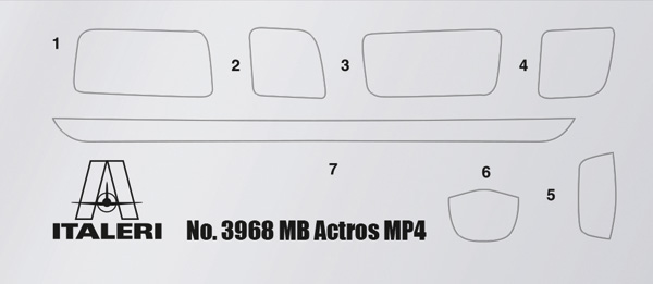 Italeri MB Actros MP4 Big Space Grand Prix Edition 1/24