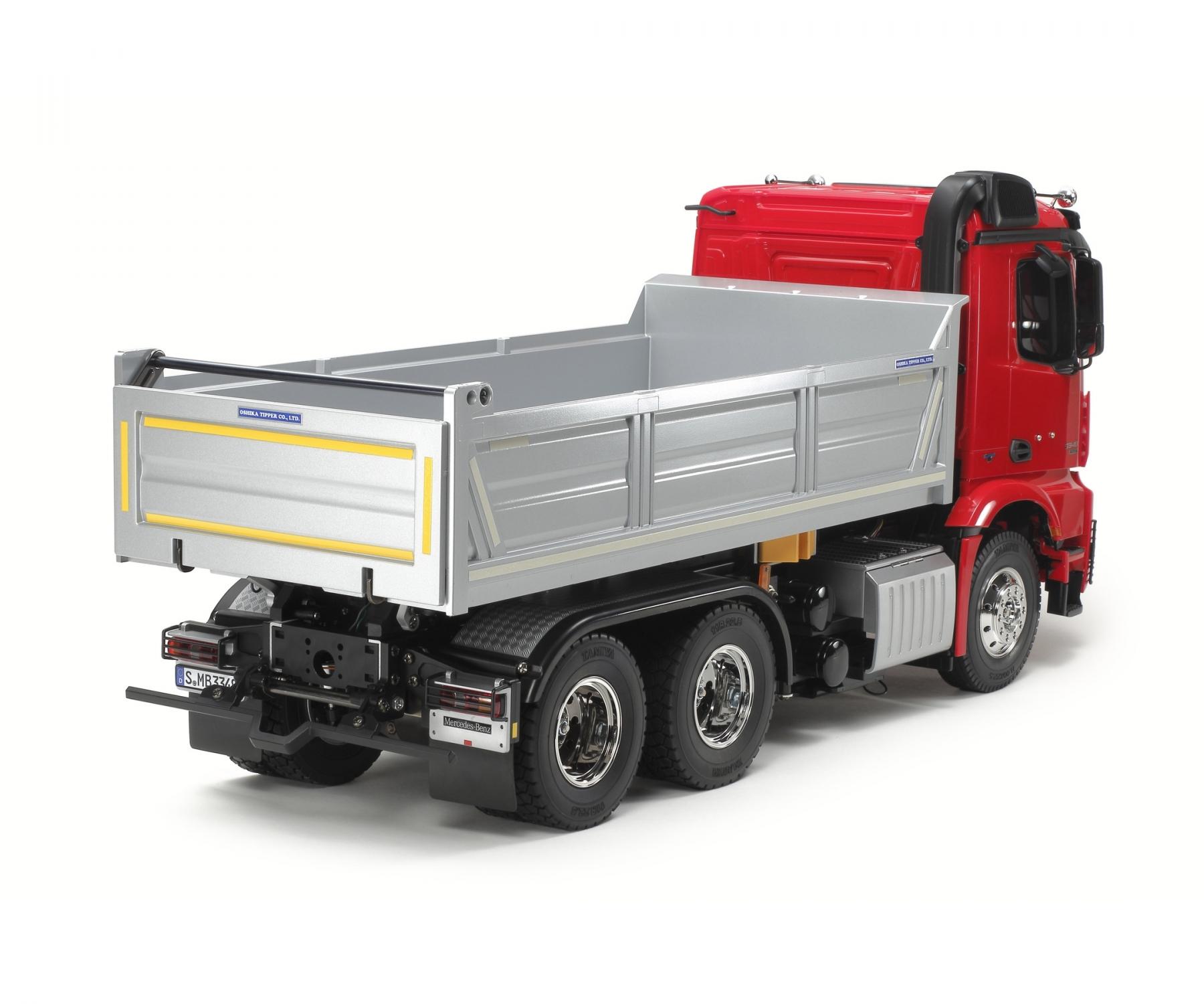 Tamiya Mercedes Benz Arocs 3348 6x4 Tipper Truck "Red/Silver Edition" Kit 1/14