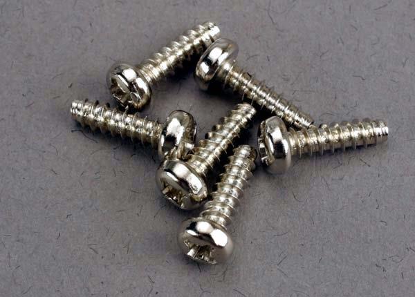 Traxxas Screws 3x10mm roundhead self-tapping (6)