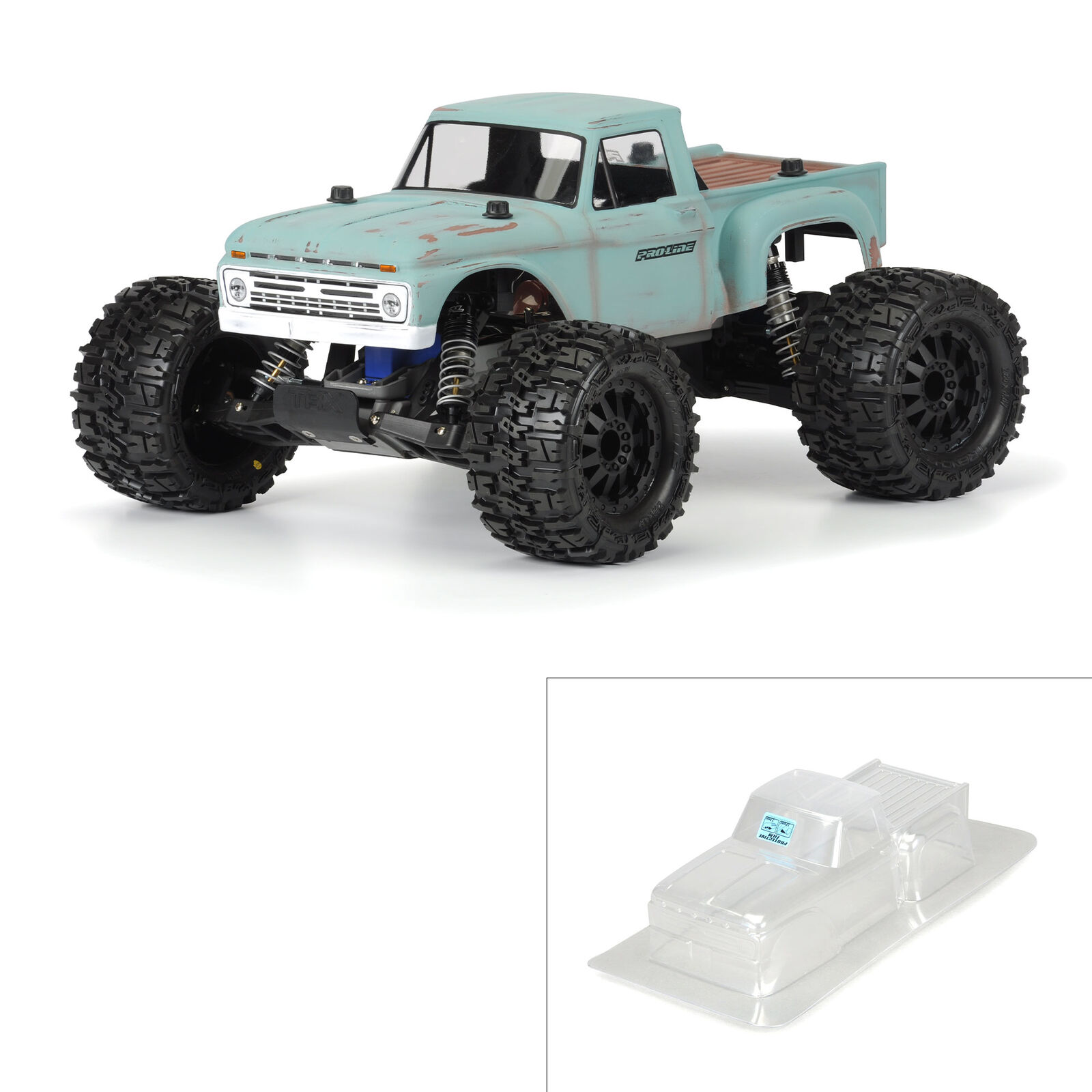 Proline 1966 Ford F-100 Clear Body Stampede 1/10