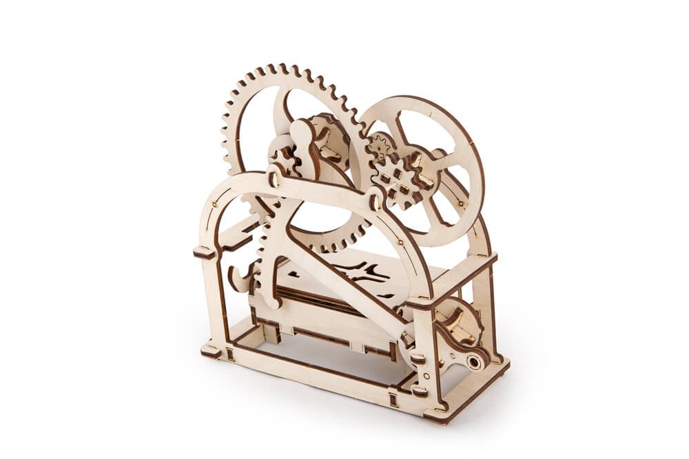 U-Gears Visitekaartjes Houder / Mechanische Etui houten bouwpakket