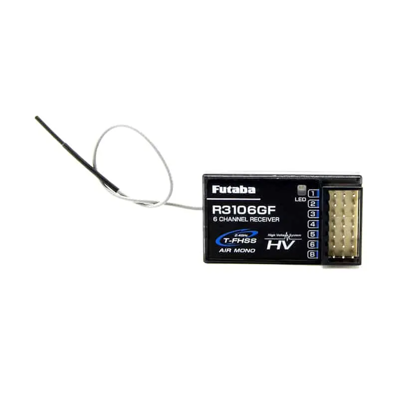 Futaba 6L Sport 6 Kanaals 2.4GHz afstandsbediening met R3106GF ontvanger T-FHSS Air Mono Mode1
