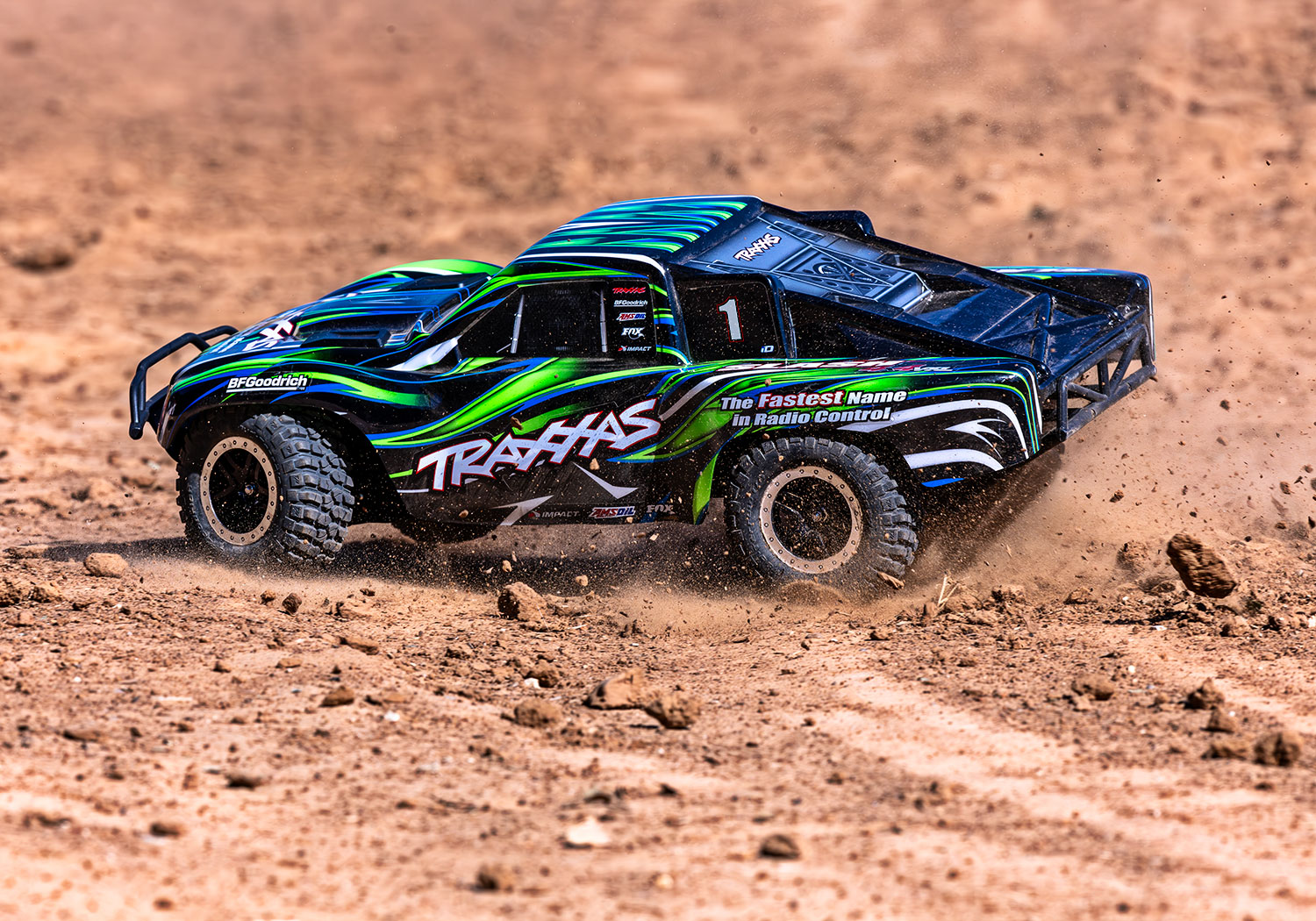 Traxxas Slash 4x4 VXL 2.4GHz TQi TSM RTR Short Course Truck Clipless HD GREEN